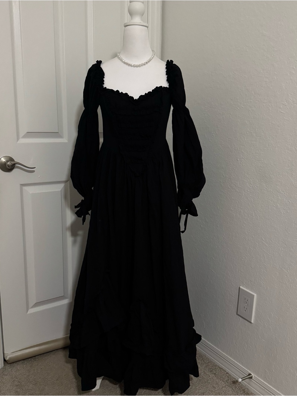 LaceMade Fallen Angels Black Corset Dress